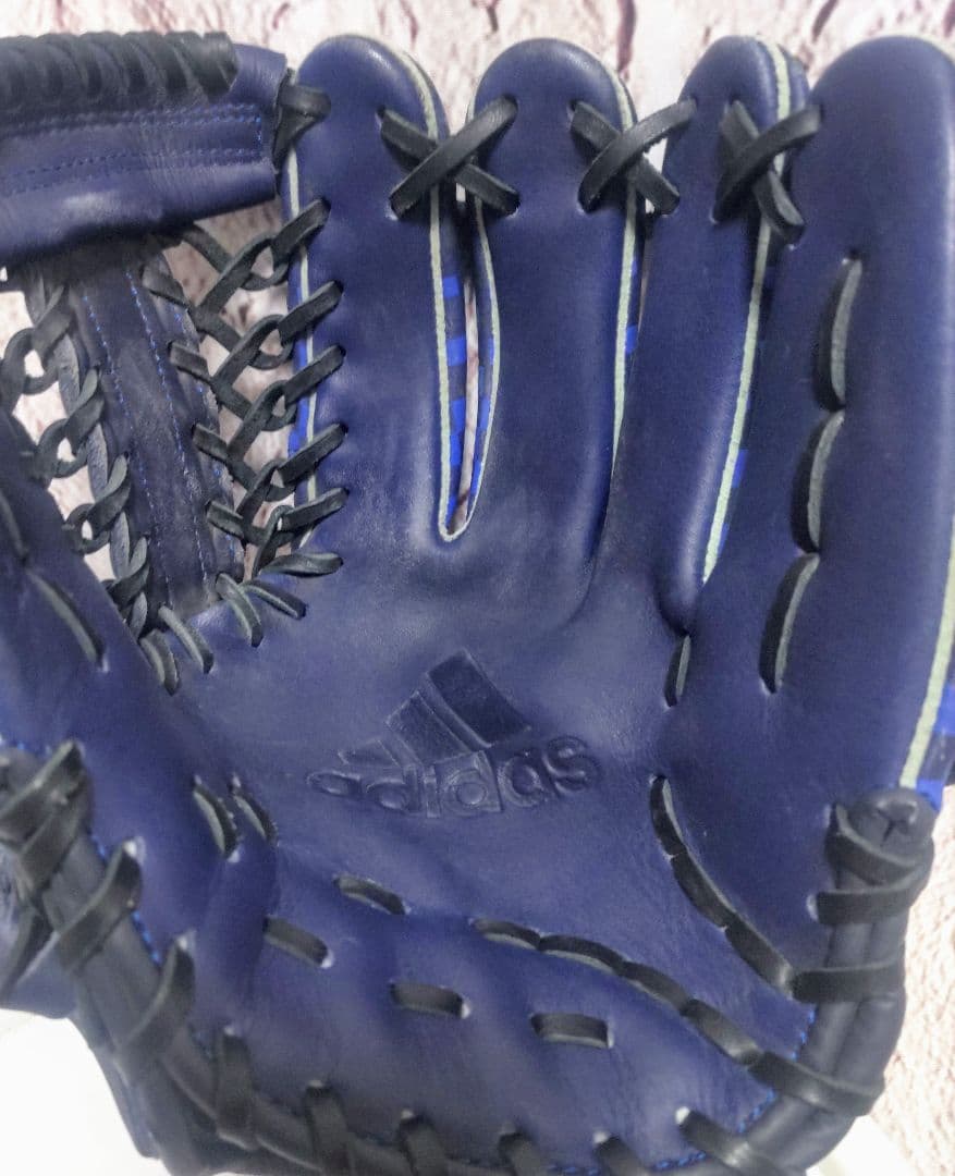 adidas 軟式グローブ アディダス 軟式グラブ チェッカーブルー Ｍ号球対応