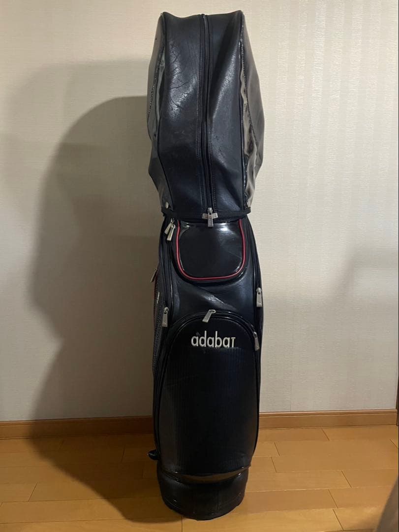 アダバット　adabat　キャディバッグ　黒　赤
