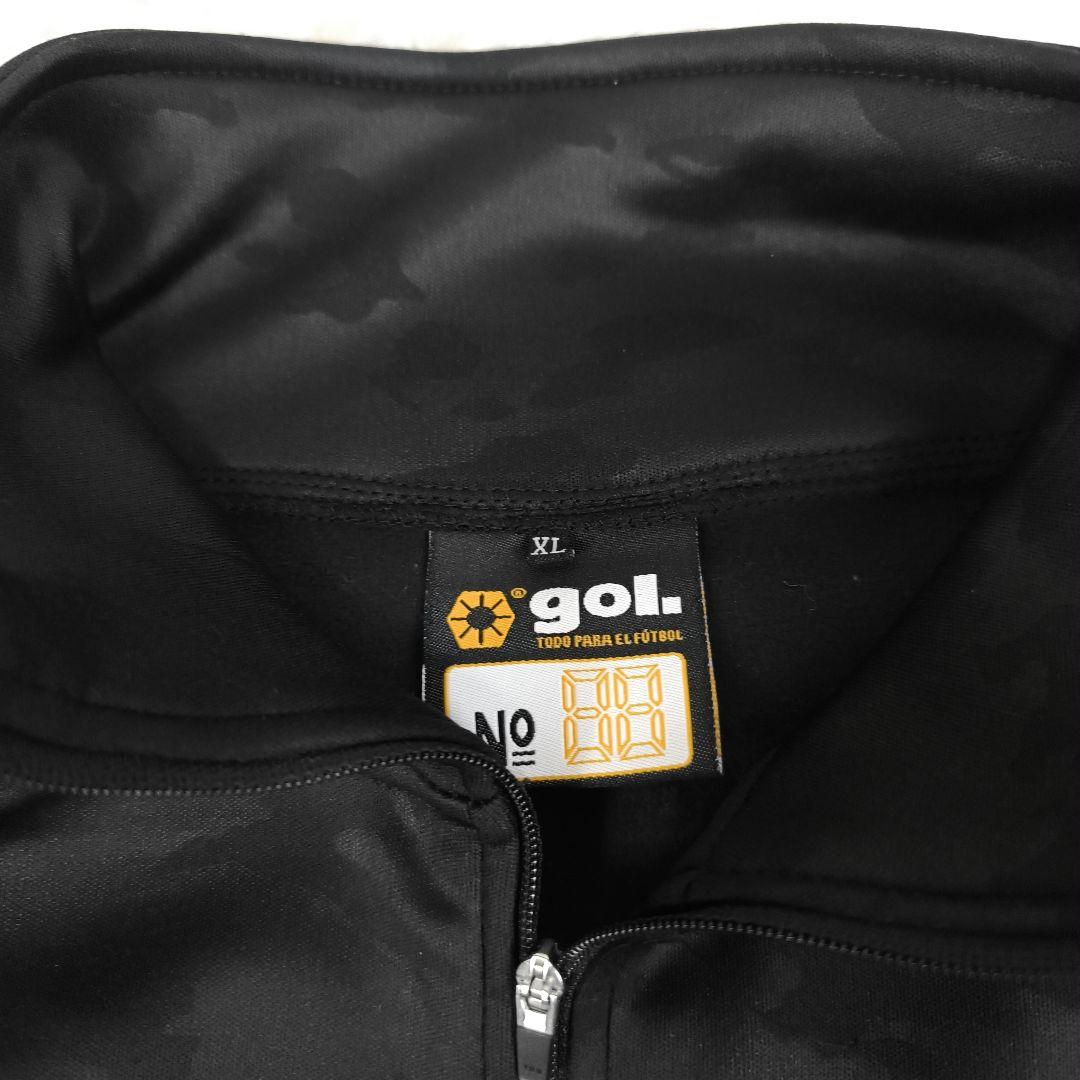 ✨極美品✨ ゴル ジャージ セットアップ ロゴ 裏地フリース 黒 迷彩