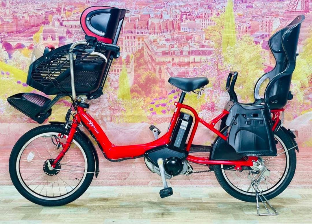 K2456 電動自転車ブリヂストン アンジェリーノ 子供乗せ 20インチ送料無料