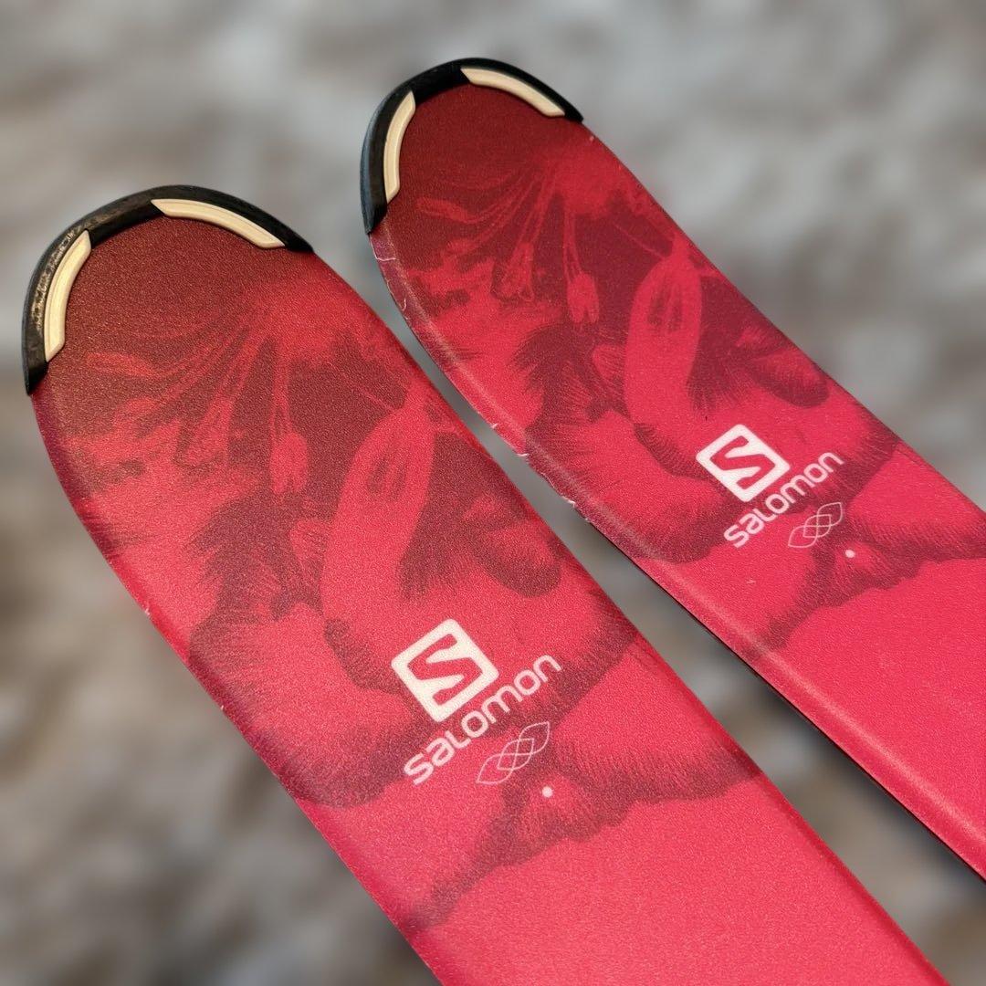 Salomon Lux JR スキー ピンク/青　130 ソフトケース付き