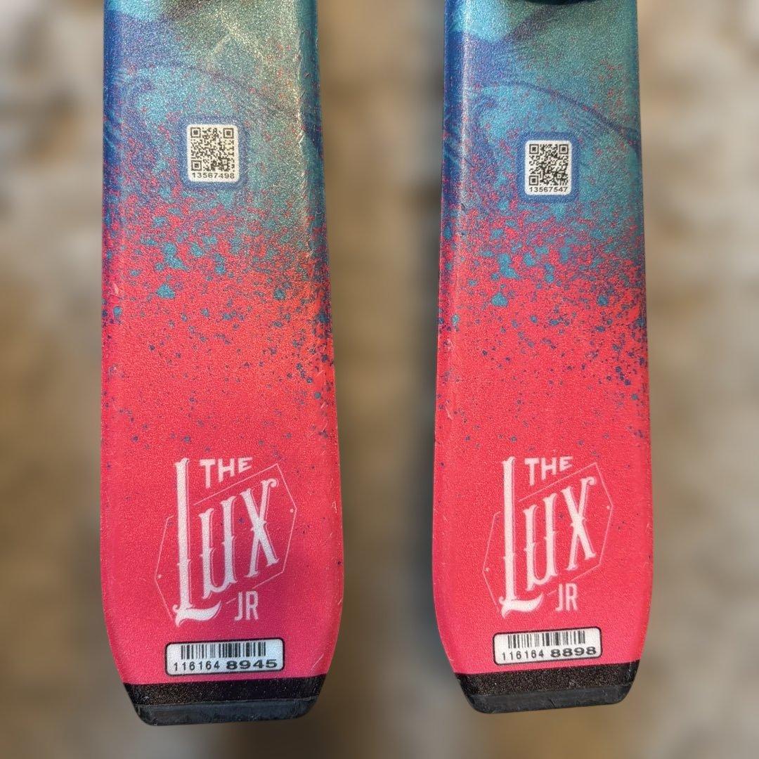 Salomon Lux JR スキー ピンク/青　130 ソフトケース付き