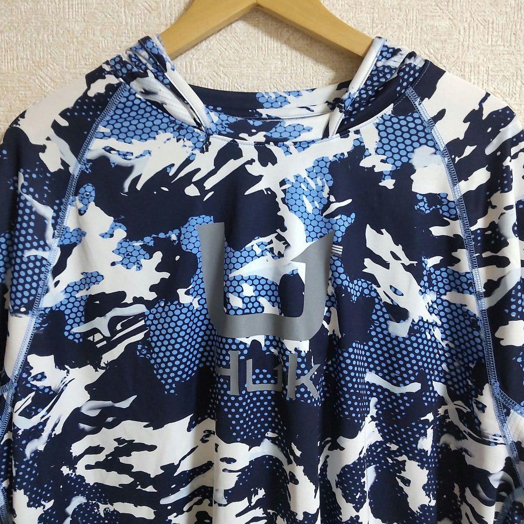 ハック HUK フィッシングウェア パーカー 迷彩 XL