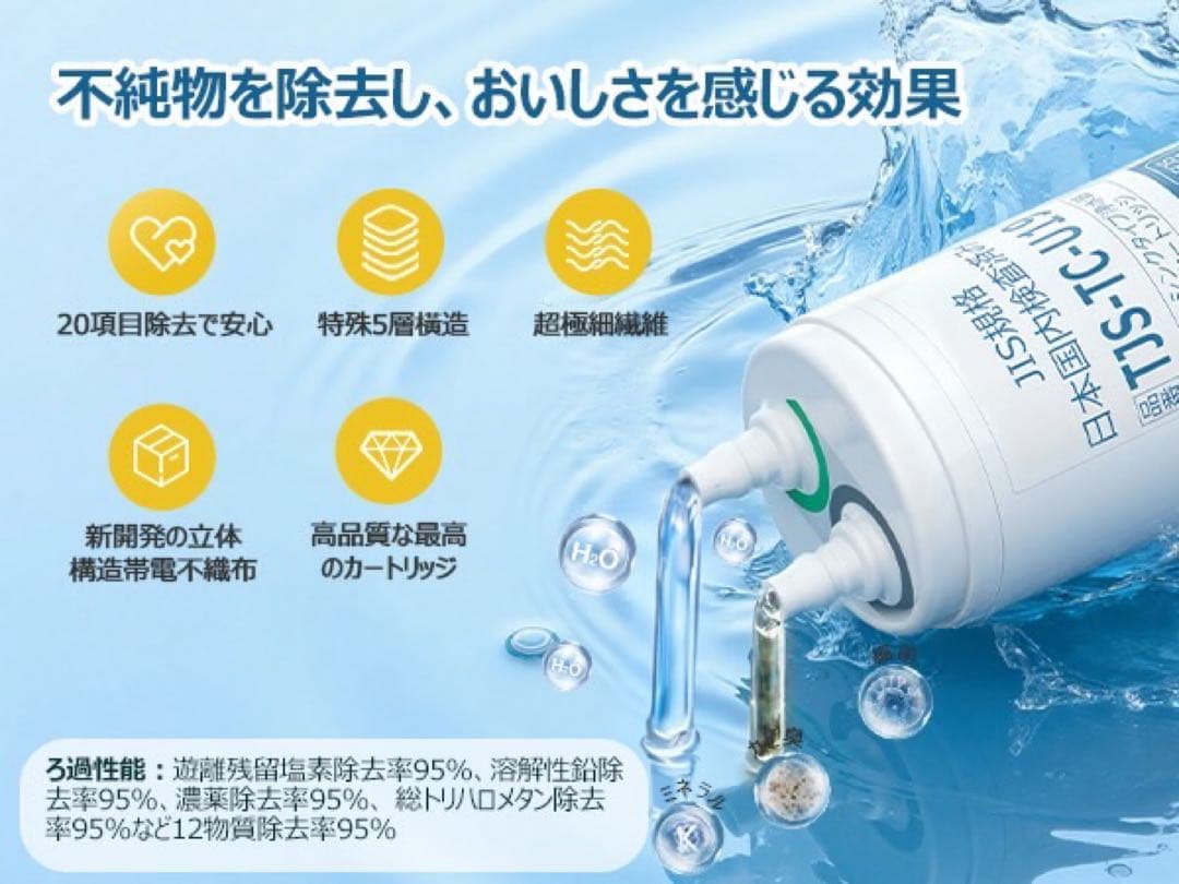 浄水カートリッジ TJS-TC-U19 アルカリ整水器 有機フッ素 20物質除去