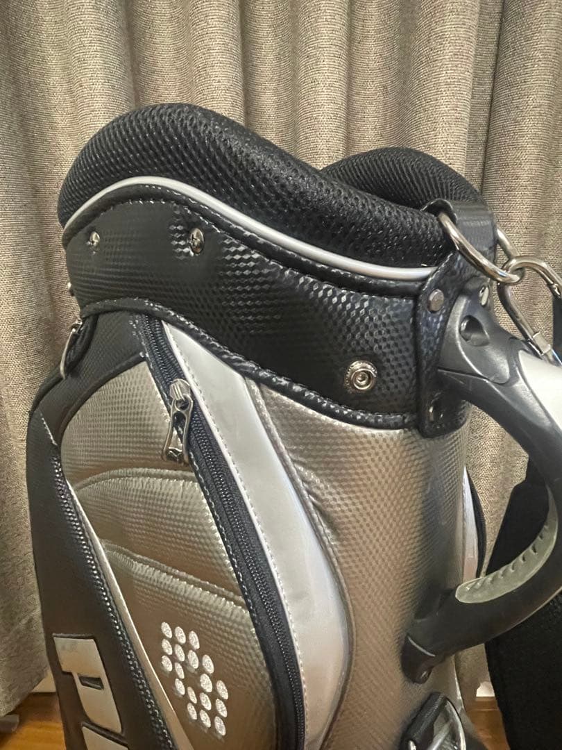 PUMA キャディバッグ ブラック シルバー9.5型