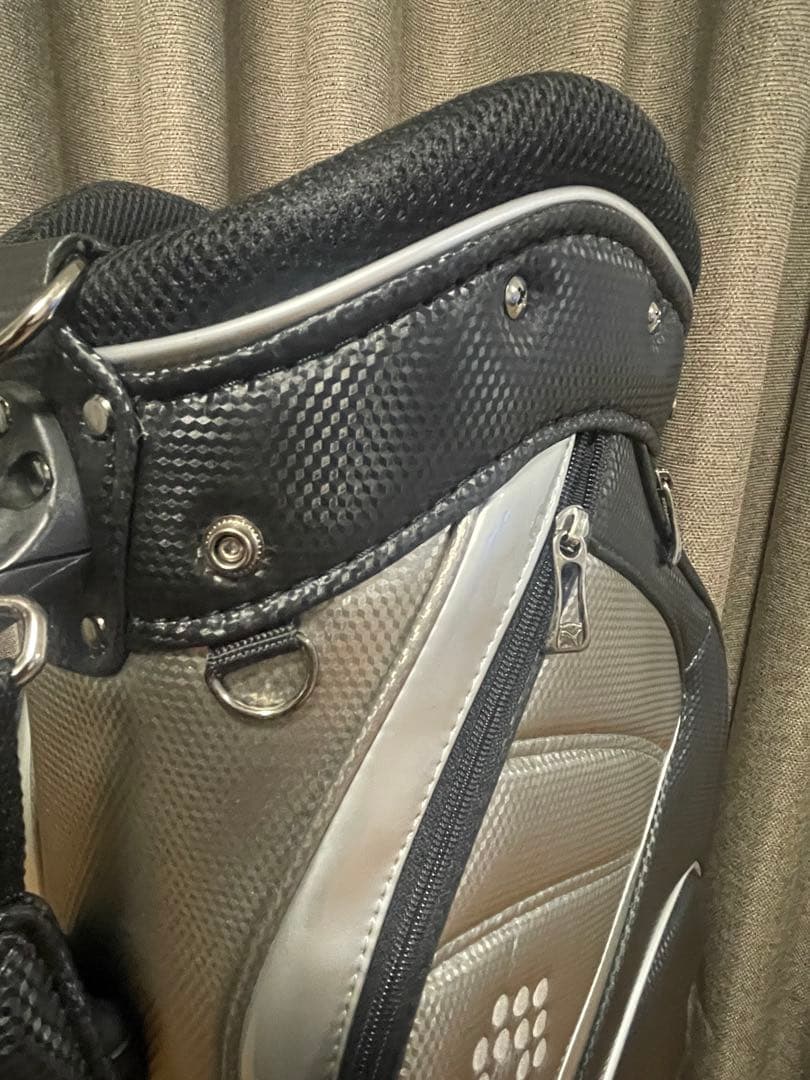 PUMA キャディバッグ ブラック シルバー9.5型