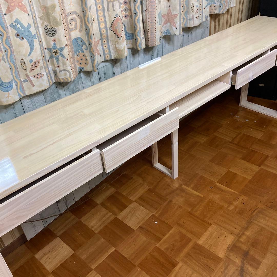 机 テーブル カウンター 幅240cm パイン集成材
