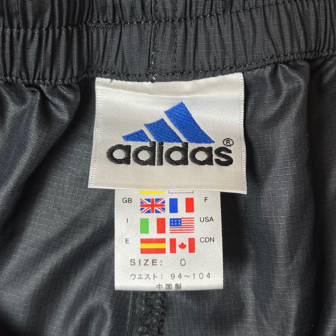 00s adidas ワイド トラックパンツ ブラック O