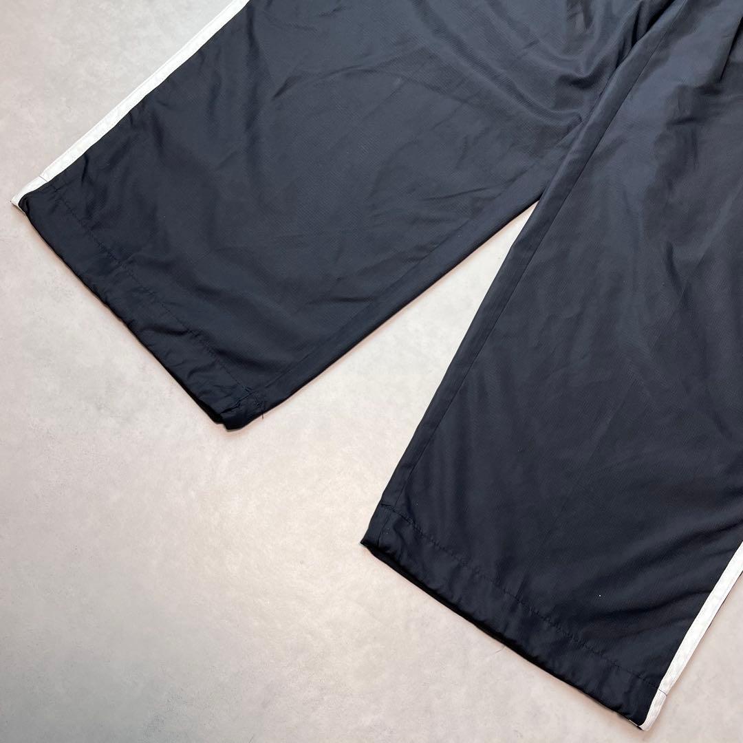 00s adidas ワイド トラックパンツ ブラック O