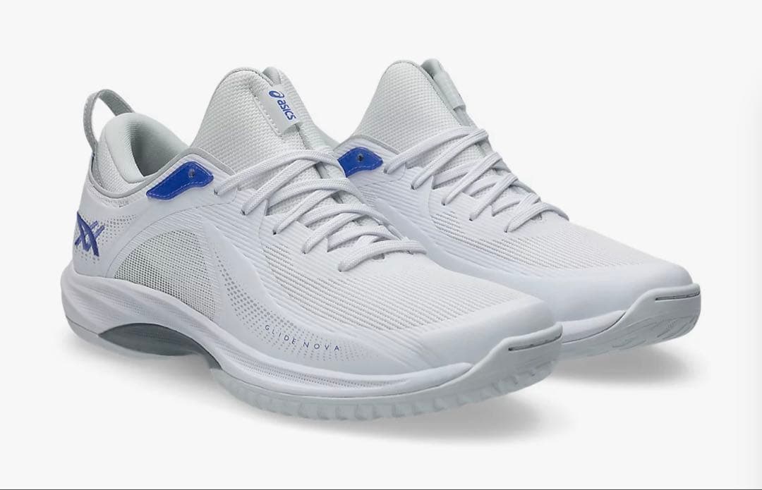 ASICS GLIDE NOVA FF 4 ホワイト/ブルー　バッシュ