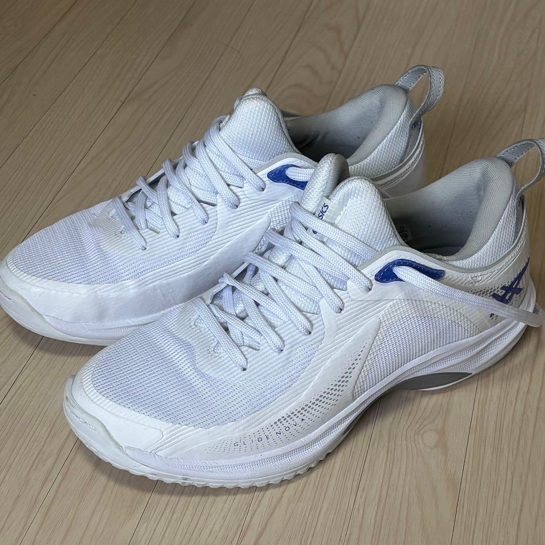 ASICS GLIDE NOVA FF 4 ホワイト/ブルー　バッシュ