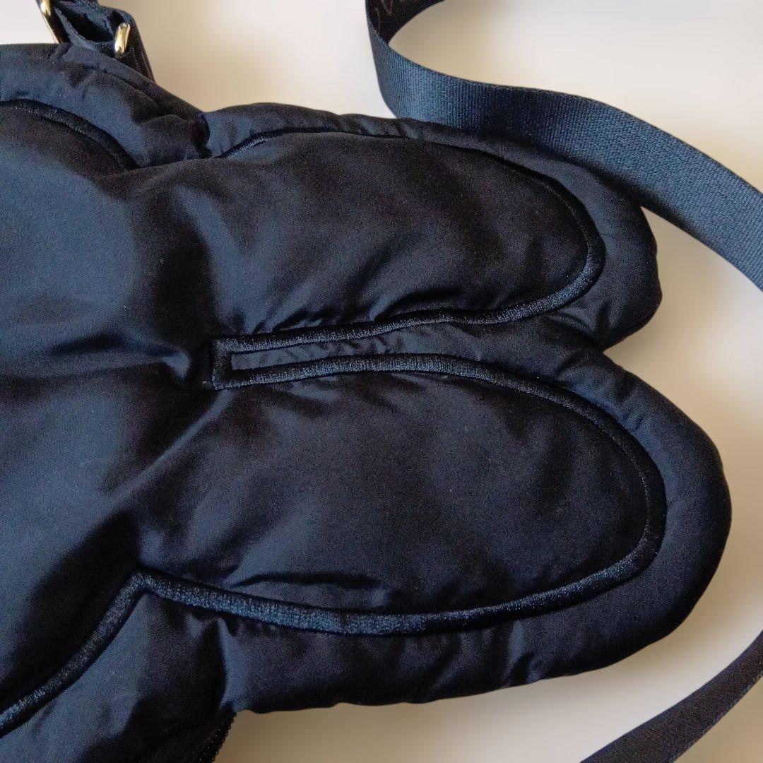 新品　miffy　OPAQUE.CLIP　フェイス型ショルダーバッグ　黒ミッフィ