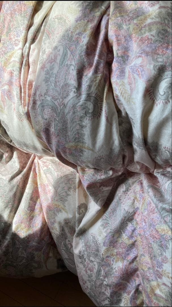 WINTEC ダウン95%掛け布団 シングル 150cm x 210cm 花柄