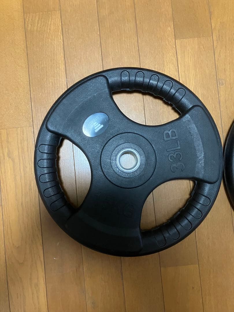 引き取り限定　ダンベルプレート 15KG 2枚セット