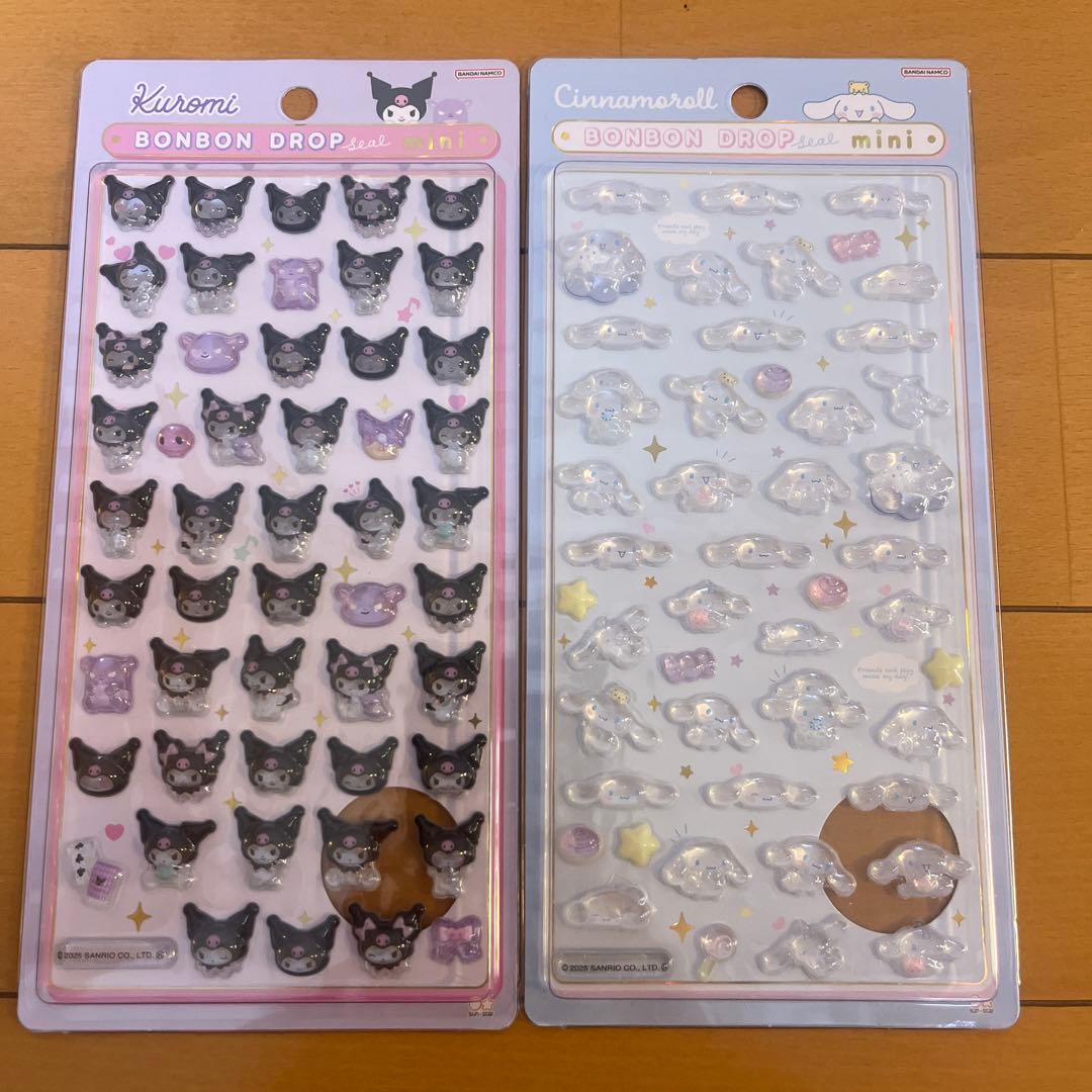 【正規品】サンリオ　ボンボンドロップシール　ミニ 7枚セット