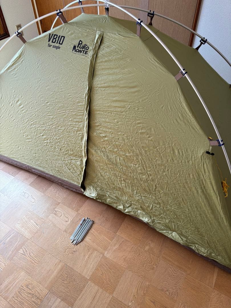 プロモンテ　VB10 シングル用　登山用軽量テント オリーブグリーン