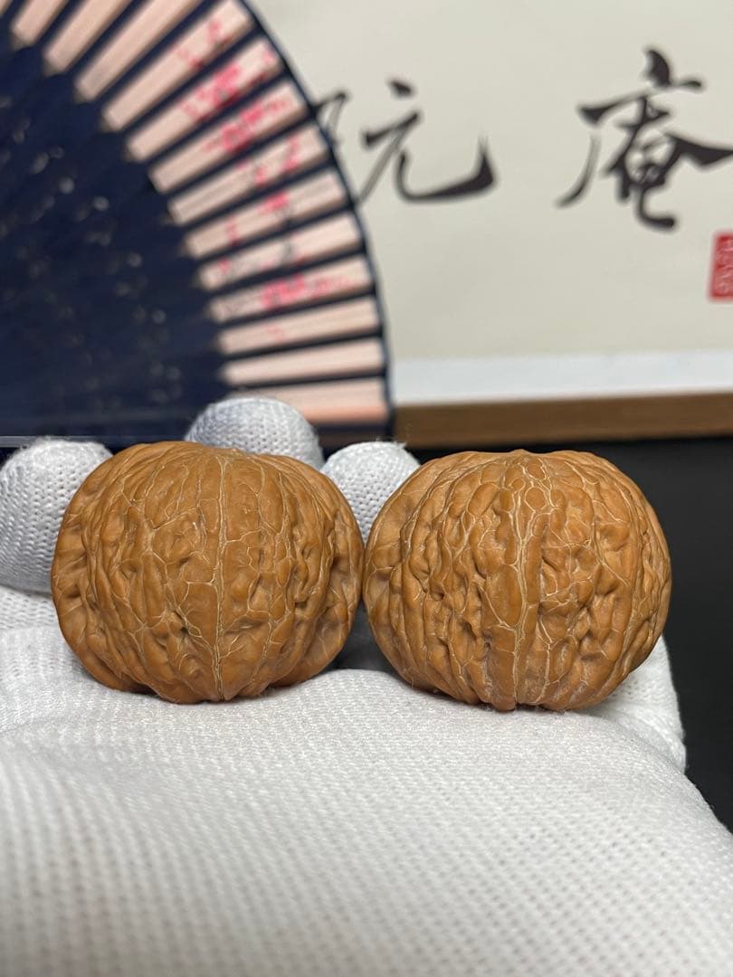 ❤️新入荷❤️No.651❤️文玩くるみ（文玩核桃） 精配紅皮铁锤妹妹