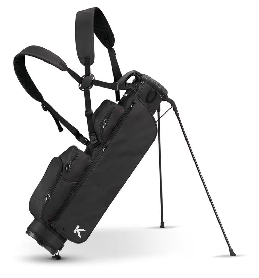 【ほぼ未使用】ゴルフ スタンドバッグ 軽量 小型 練習用 8本収納