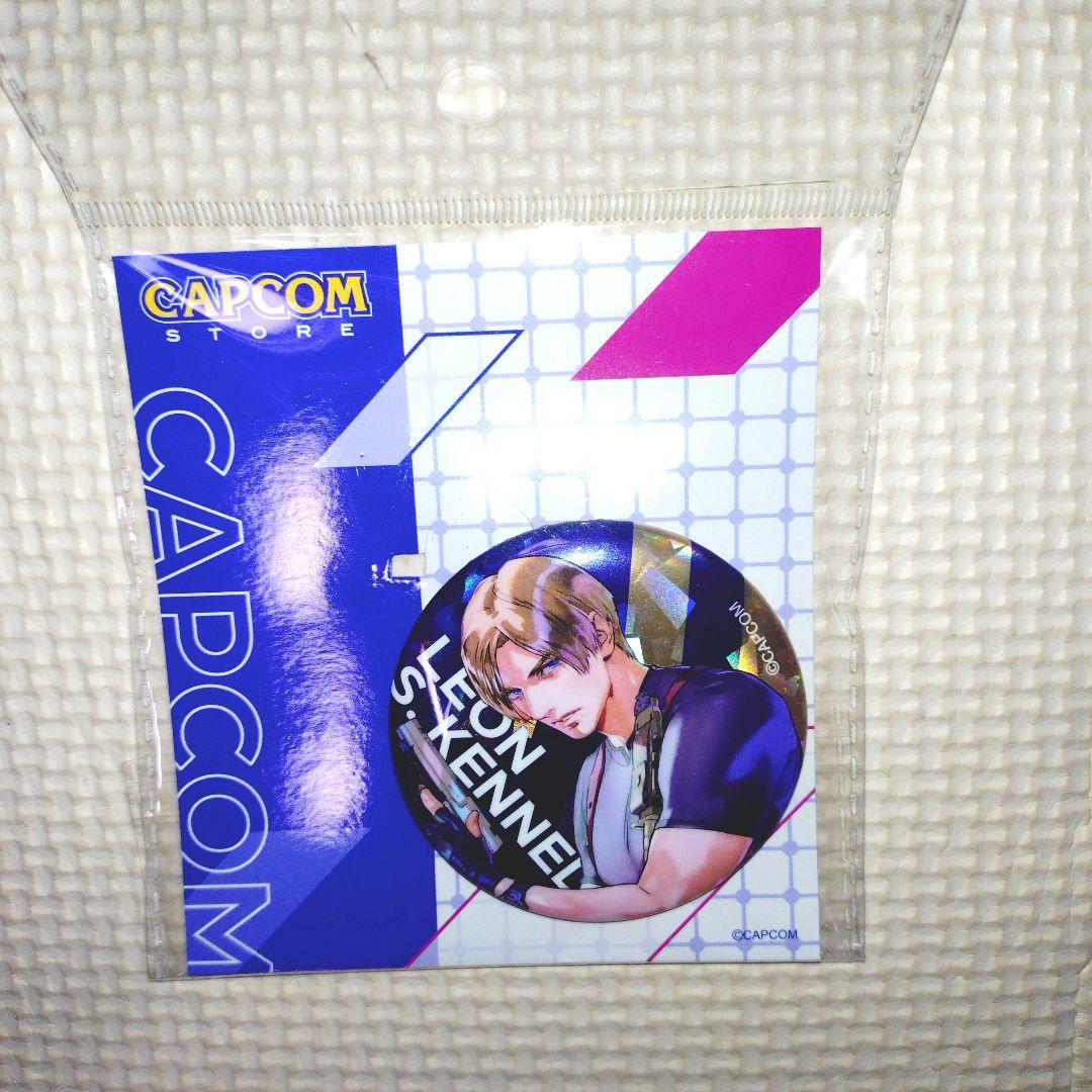 CAPCOMストア バイオハザード レオン アクリルスタンド 缶バッジ