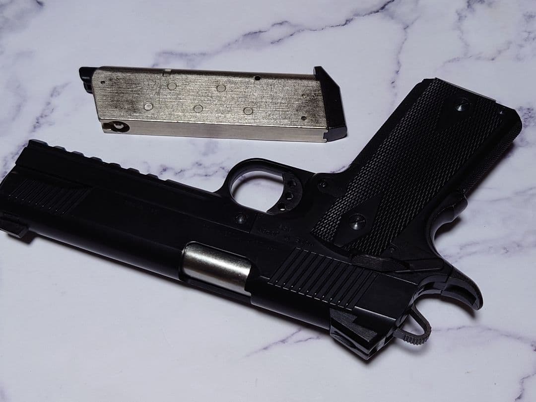が*き様 マルシン M1911A1 TRP ブラック ABS 8mmBB ガスブ
