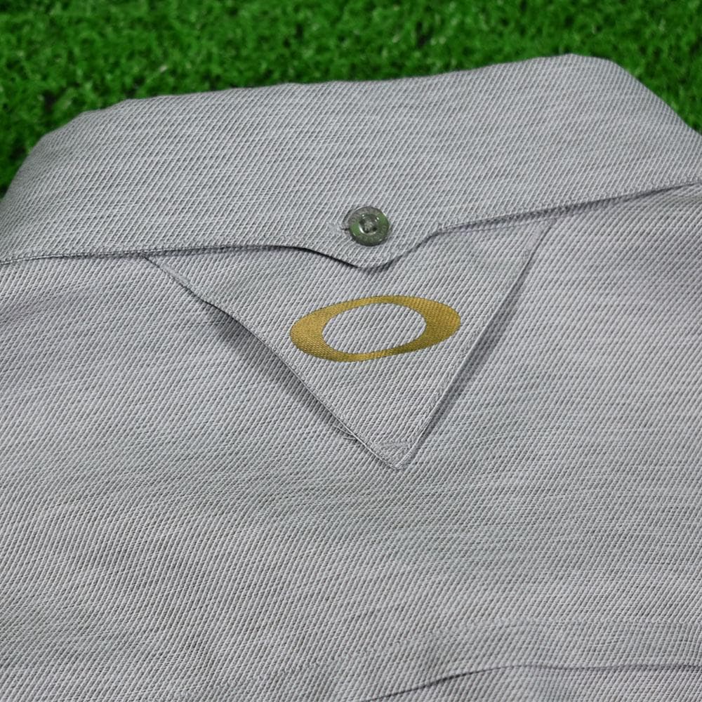 OAKLEY/オークリー ゴルフ 長袖シャツ【ライトグレー/XL】美品！