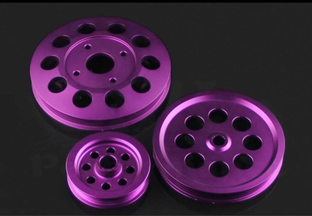 RB20DET/RB25DET用アルミプーリー3個セット