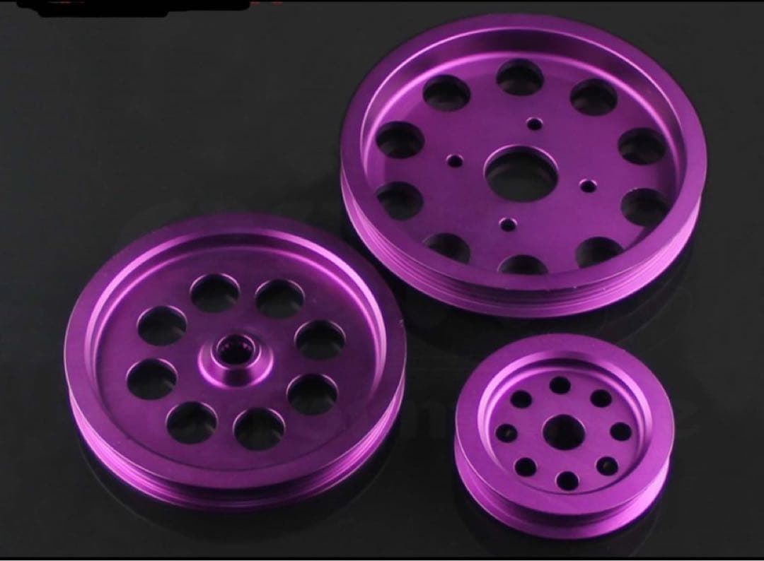 RB20DET/RB25DET用アルミプーリー3個セット