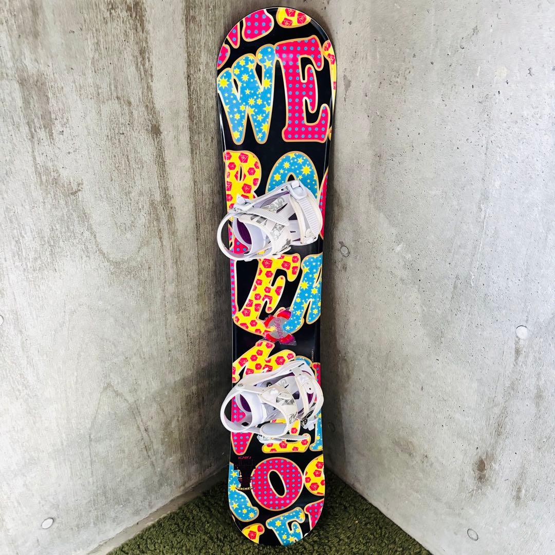 【良品】 イグニオ レディーススノーボード3点セット 140cm ブーツ23.0