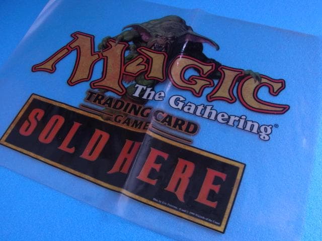 非売品　マジック・ザ・ギャザリング　SOLD HERE　MTG　シート　販促品