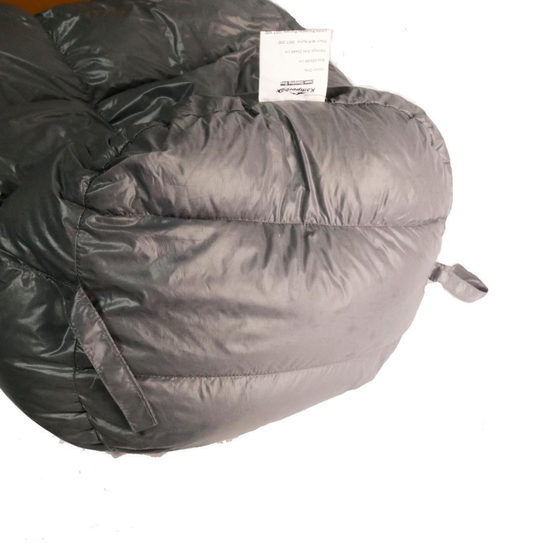 グースダウン使用　冬シェラフ　寝袋　ミイラタイプ　1800g -15～-10℃