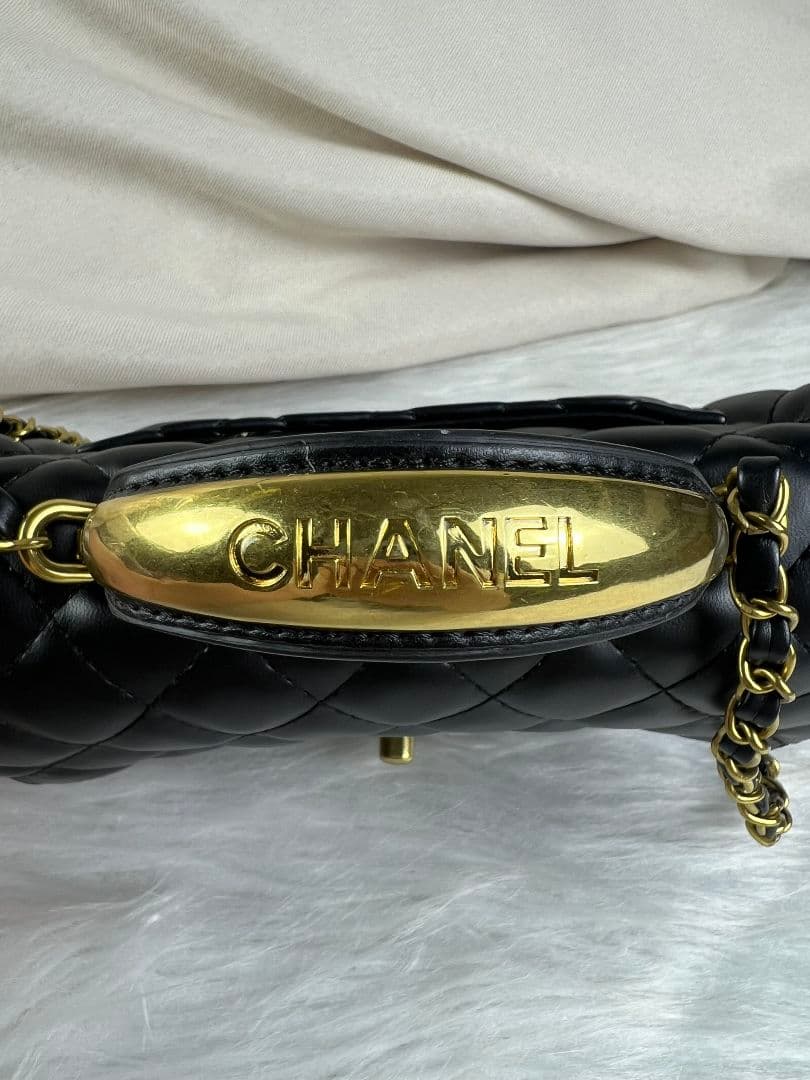 CHANEL ノベルティ ブラック チェーンショルダーバッグ