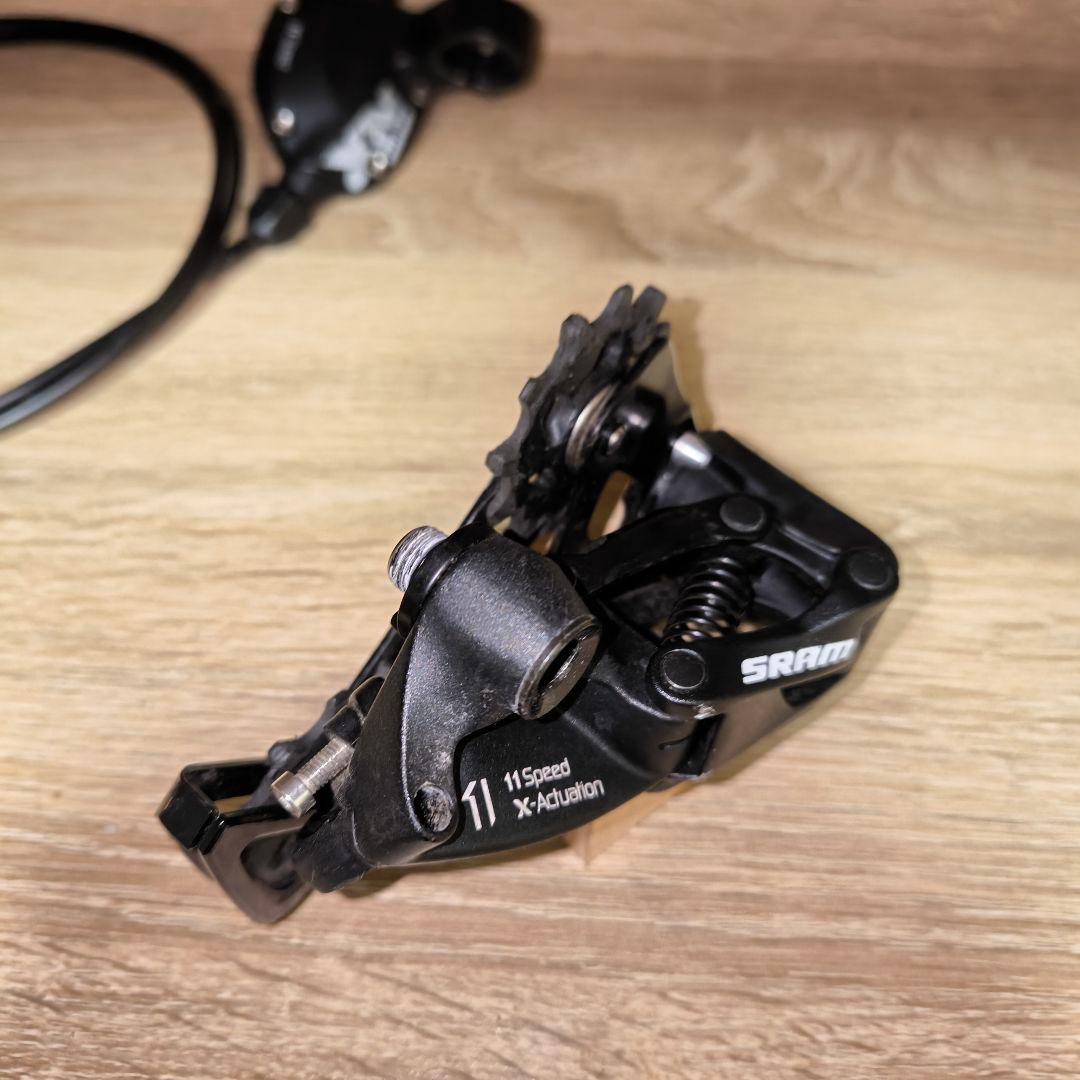 【低走行】SRAM NX 11s リアディレイラー ロングケーブル付