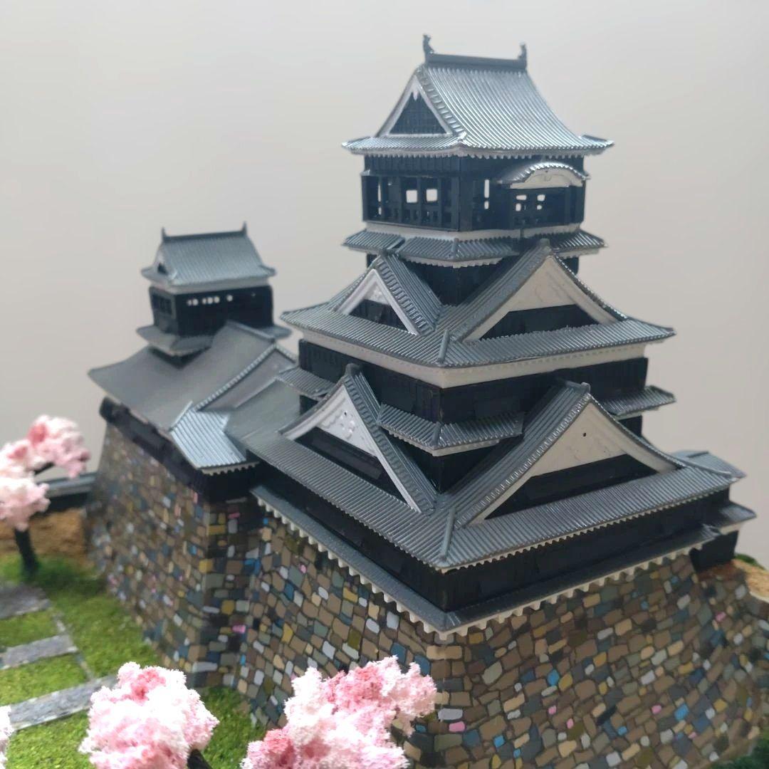 熊本城　春（桜）バージョン　プラモデル　組立済完成品