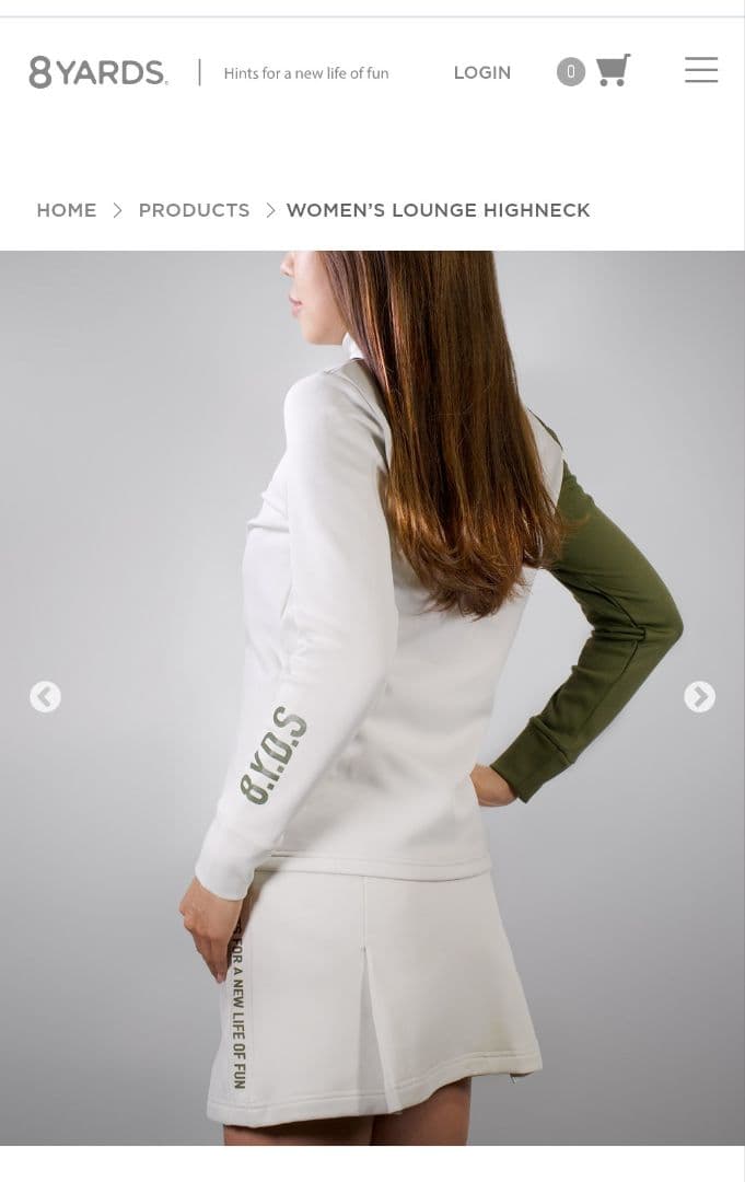 8yards Lounge HighNeck Lサイズ ゴルフ レディース