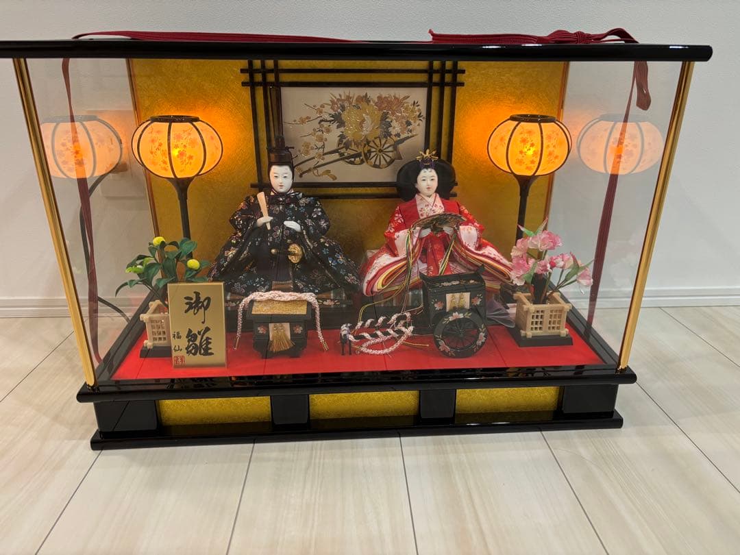 雛人形 ガラスケース付き