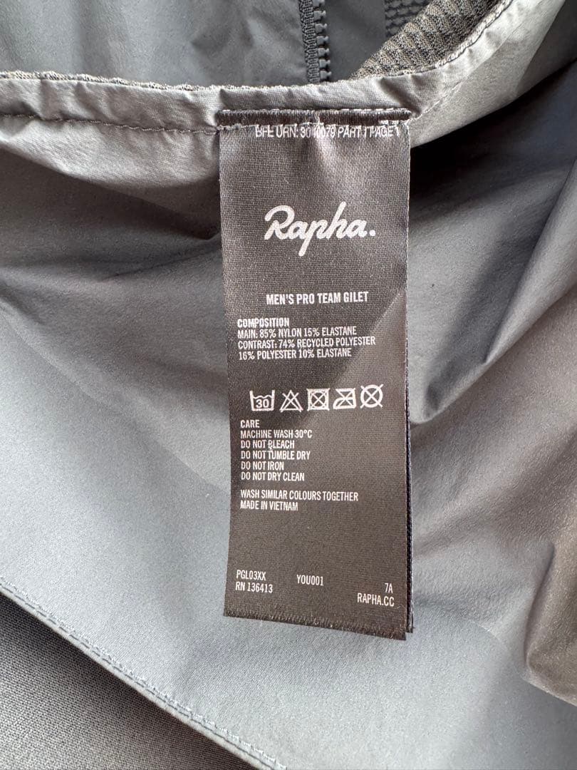 Rapha プロチーム ジレ II Onyx Mサイズ
