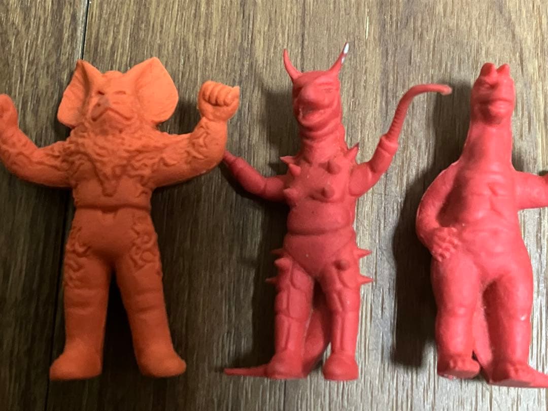 ウルトラマン怪獣消しゴム 5体セット 体長60mm 昭和当時品