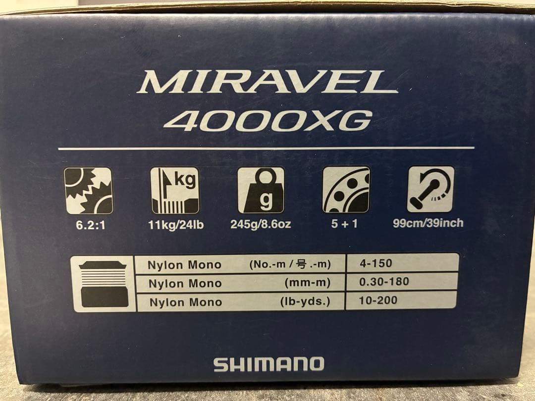 SHIMANO MIRAVEL 22ミラベル4000XG スピニングリール