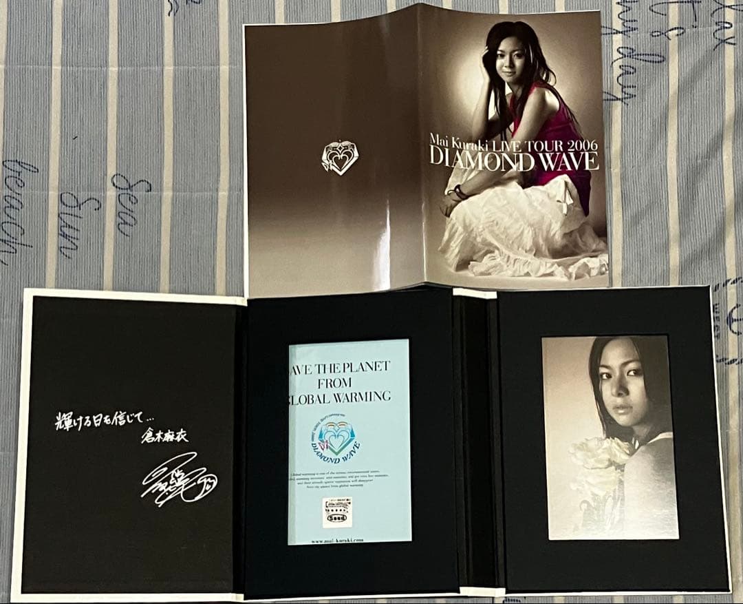 倉木麻衣$スポーツタオル2006 DIAMOND WAVE冊子ポストカード
