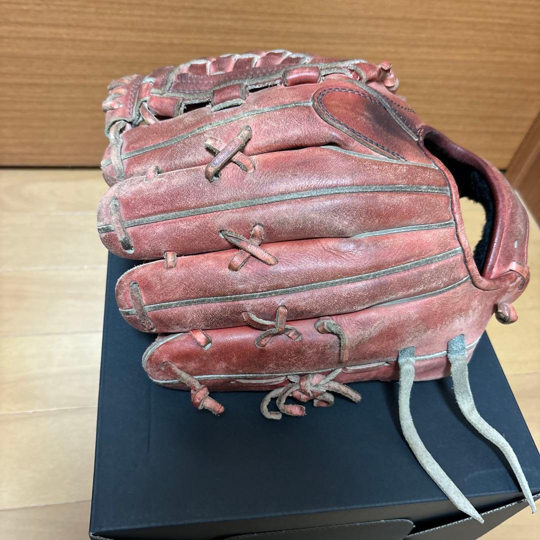 WAGYU JB 野球グローブ 赤 レザー 本体 + 箱