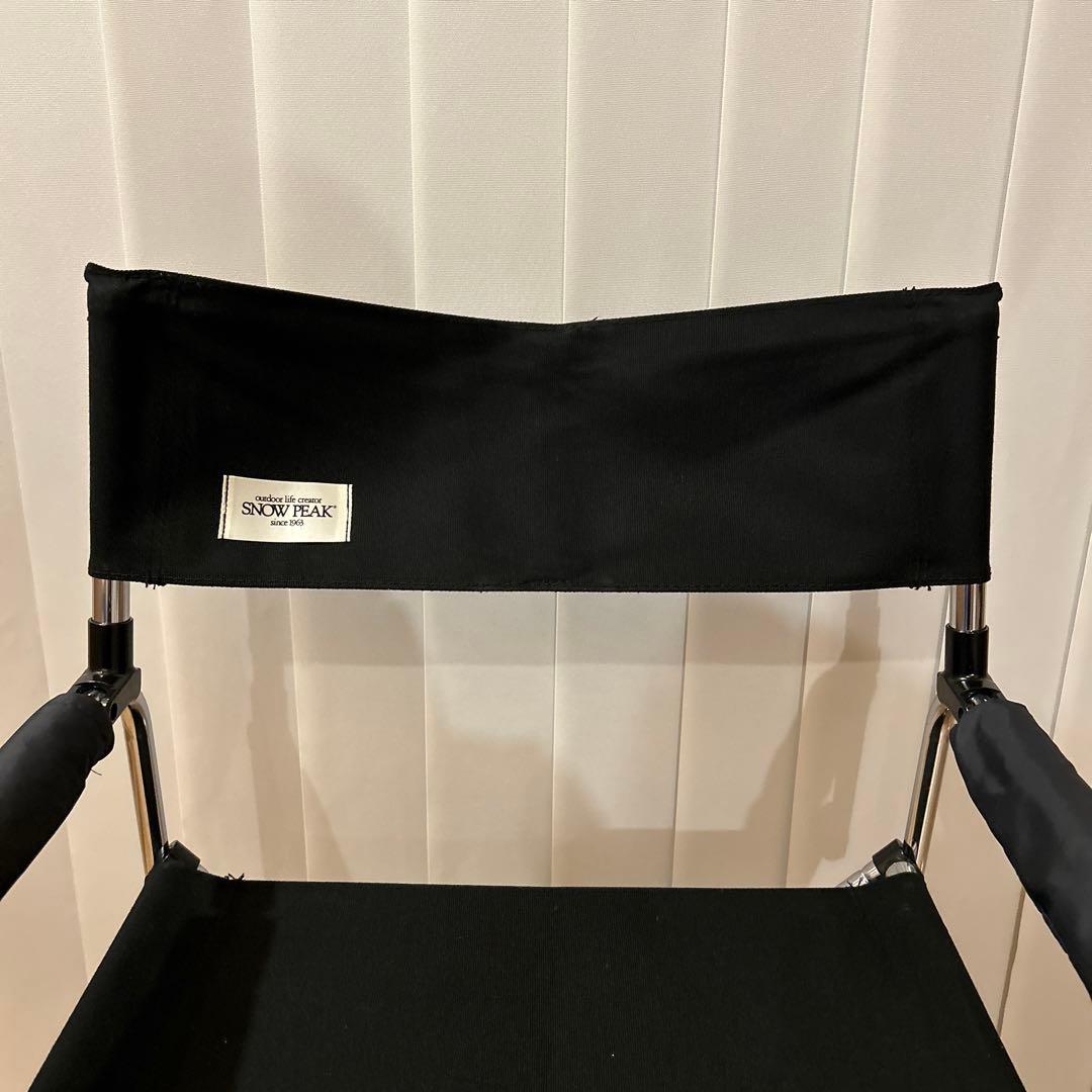 peak フォールディングディレクターズチェア　ブラック　二脚セット