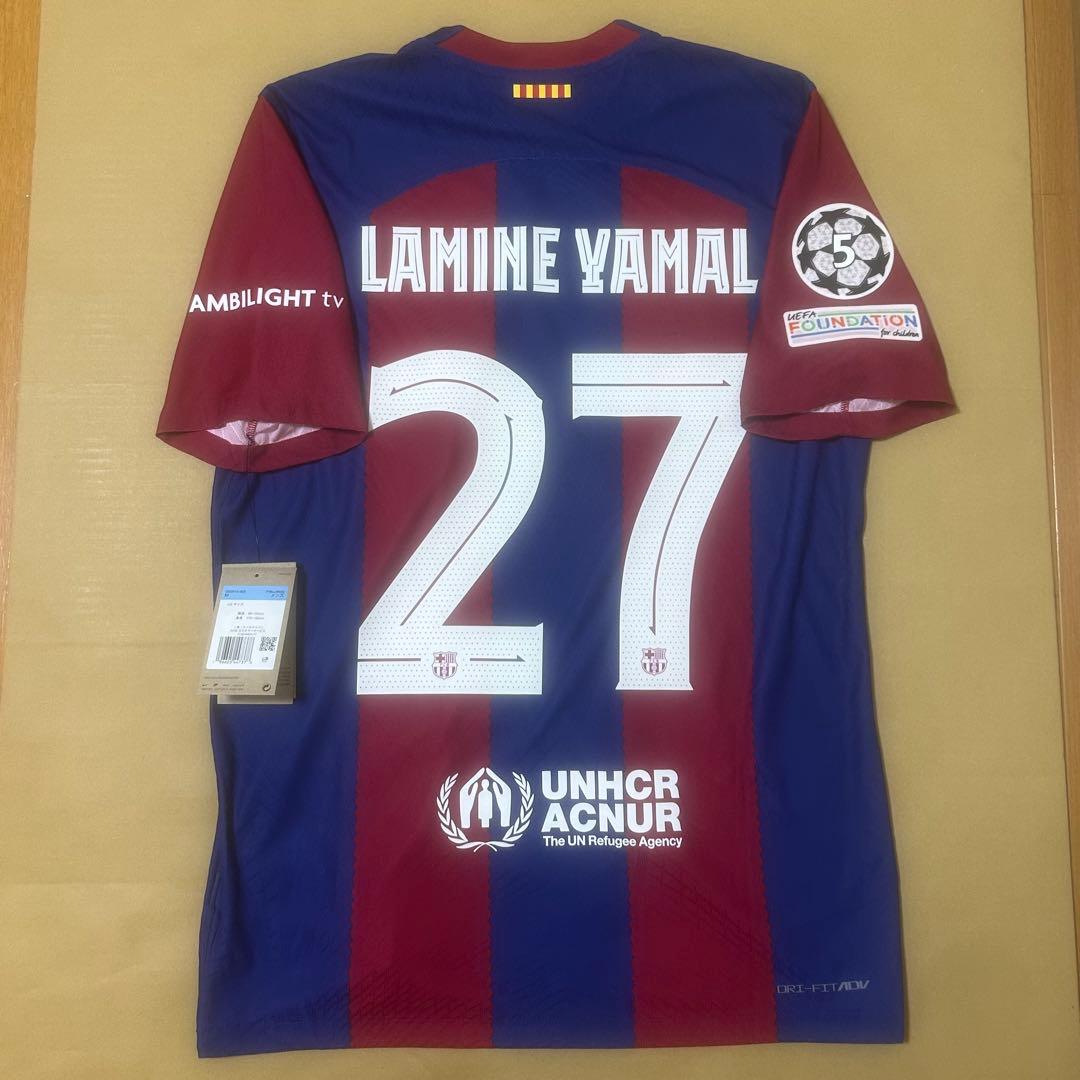 【超希少品】23-24バルセロナ ラミン・ヤマル オーセンティック ユ
