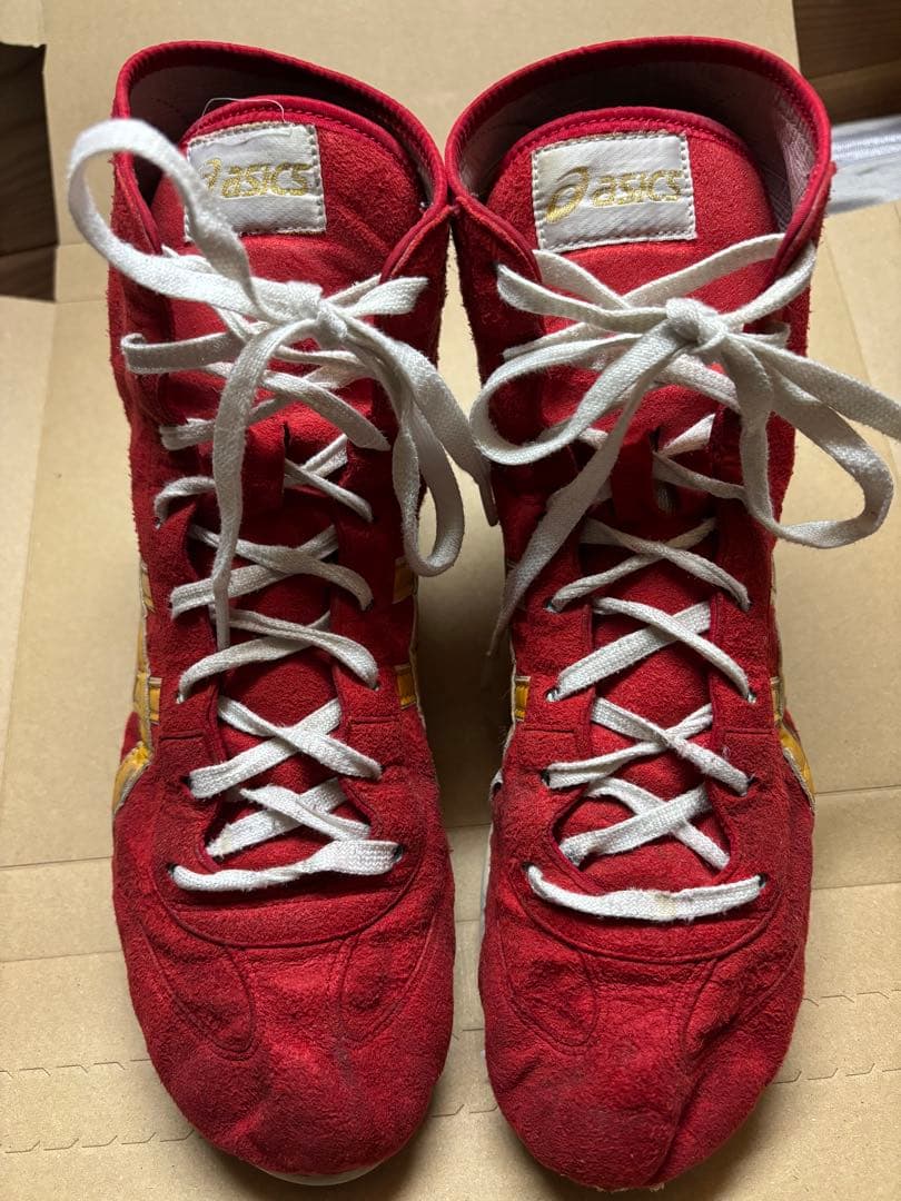 ASICS アシックス　旧オーダーレスリングシューズ27.5センチ　袋付き