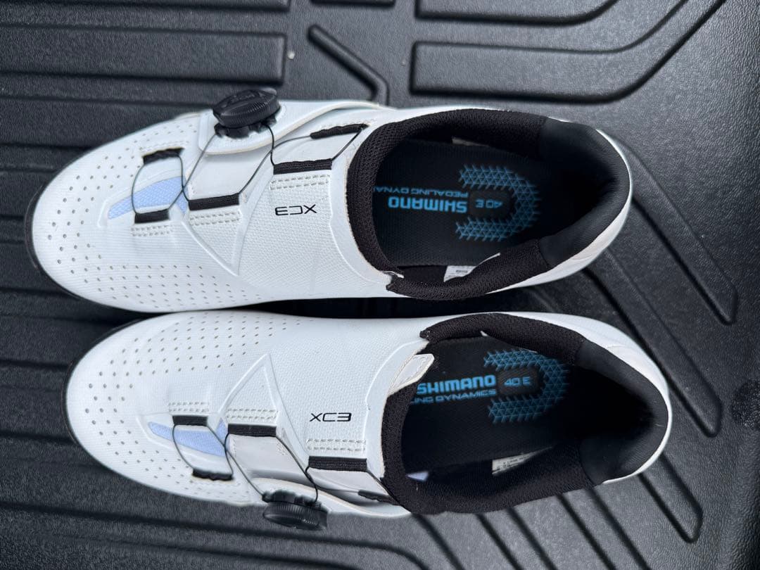SHIMANO XC300 ホワイト シューズ 25.2cm