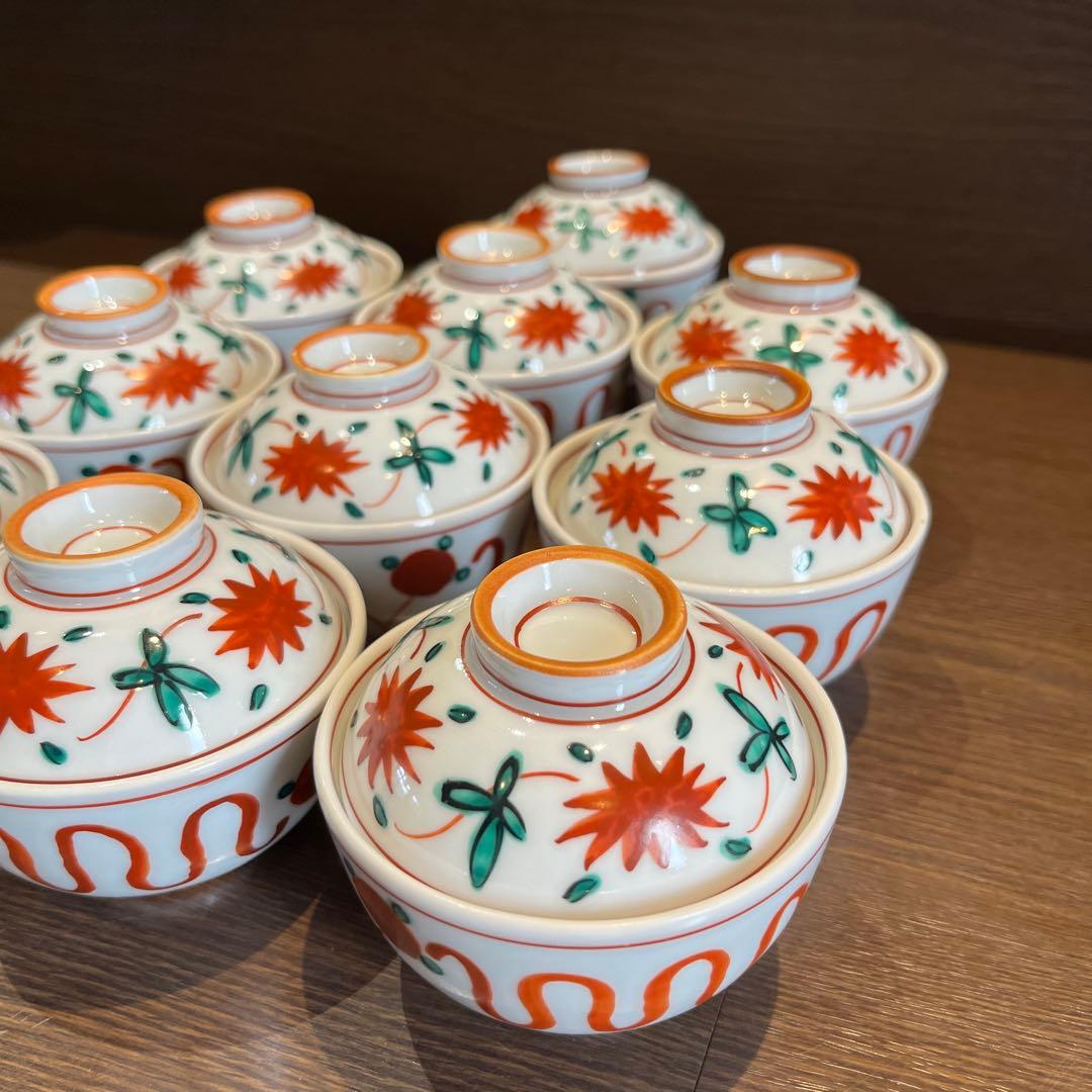 蓋付煮物碗10客