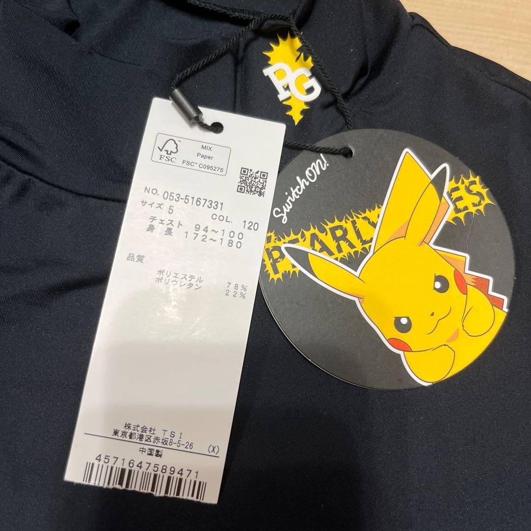 PEARLY GATES新品 ポケモンピカチュウ 半袖モックネック サイズ5