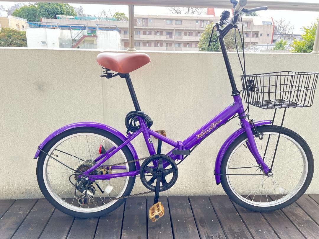 THREE STONE 折りたたみ自転車20インチ シマノ外装6段変速　引取専用