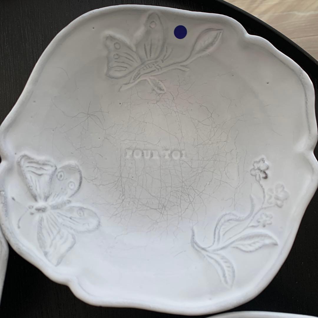 Astier de Villatte フルール スモールプレート　1枚