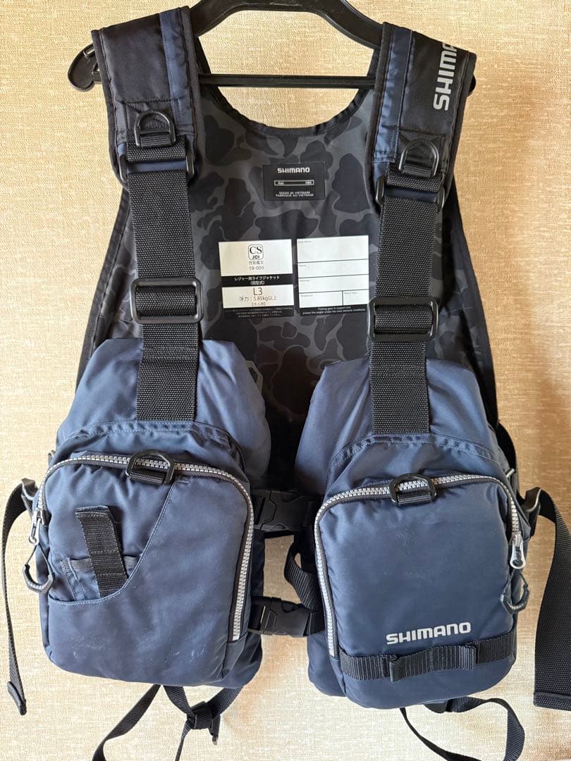 SHIMANO ライフジャケット・ゲームベストVF-068T free size