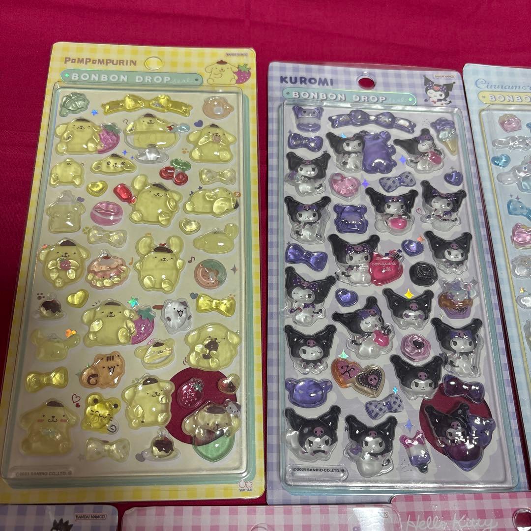 サンリオ♡ボンボンドロップシール　7枚セット